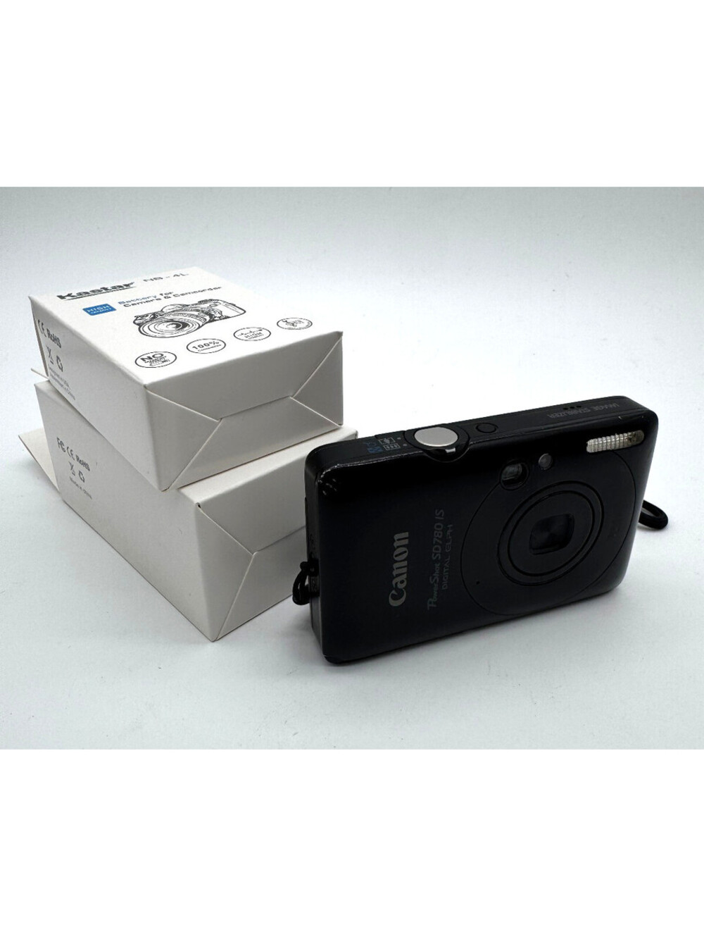Canon PowerShot SD780 IS Digital ELPH 12.1MP Black Camera with Charger Tested